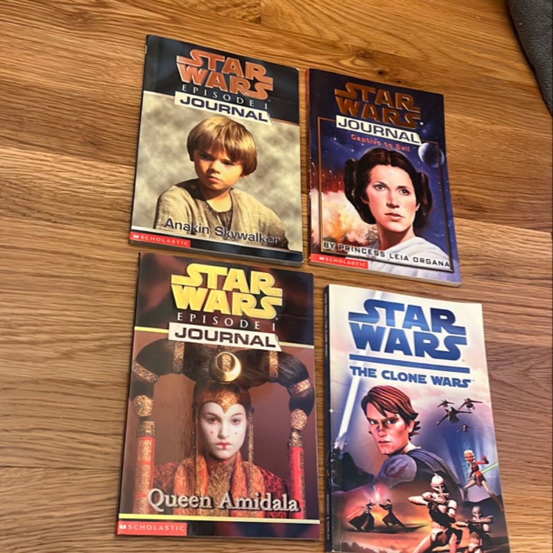 SET Star Wars Chapter Books Journal The Clone Wars