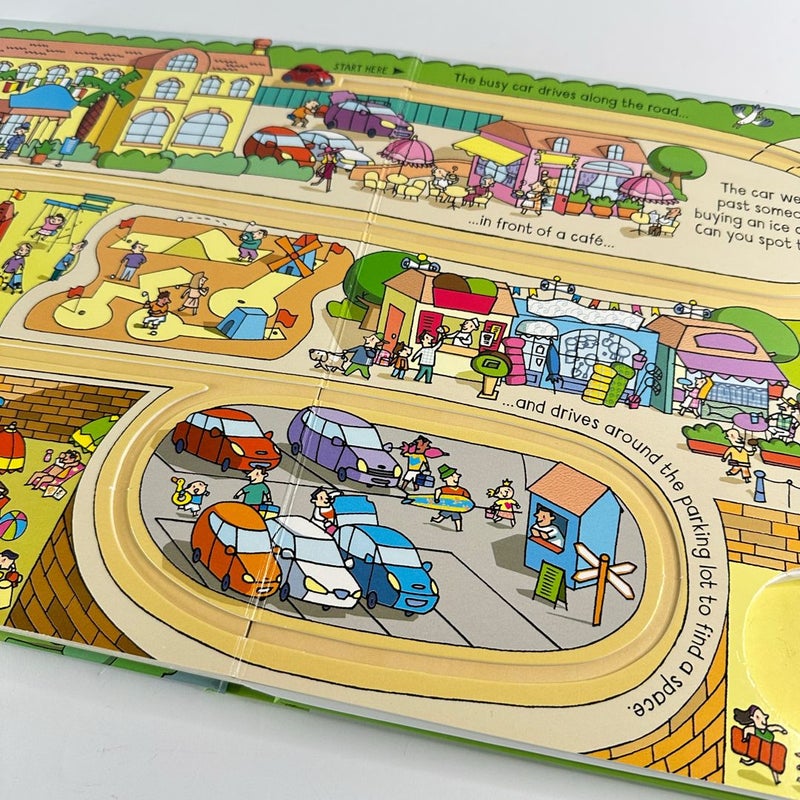 Usborne Pull-Back Busy Car Book-NO CAR