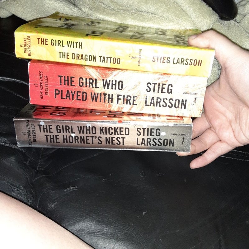Millennium Trilogy (Girl with the Dragon Tattoo, Girl Who Played with Fire, and Girl Who Kicked the Hornet's Nest)