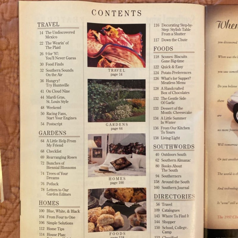 Southern Living Magazine (February 1997)