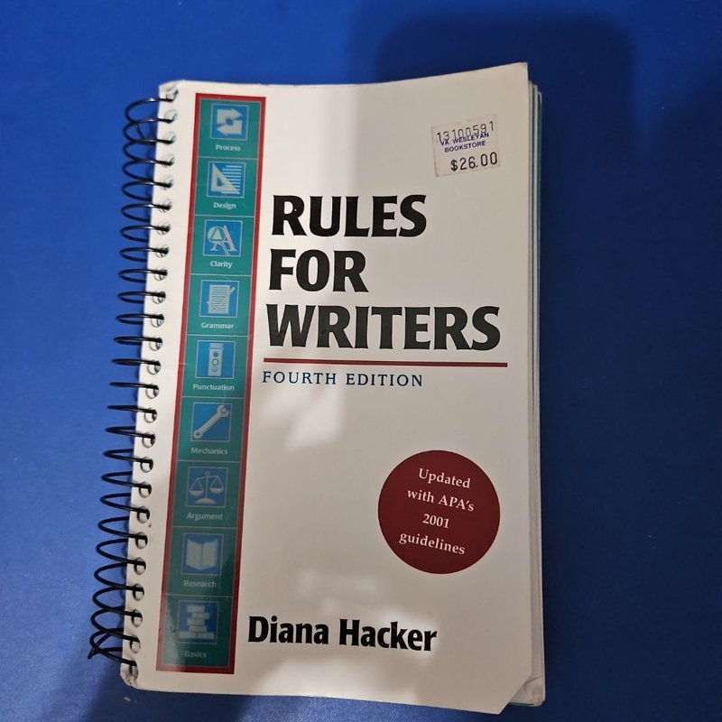 Rules for Writers with 2020 APA Update by Diana Hacker, Nancy Sommers