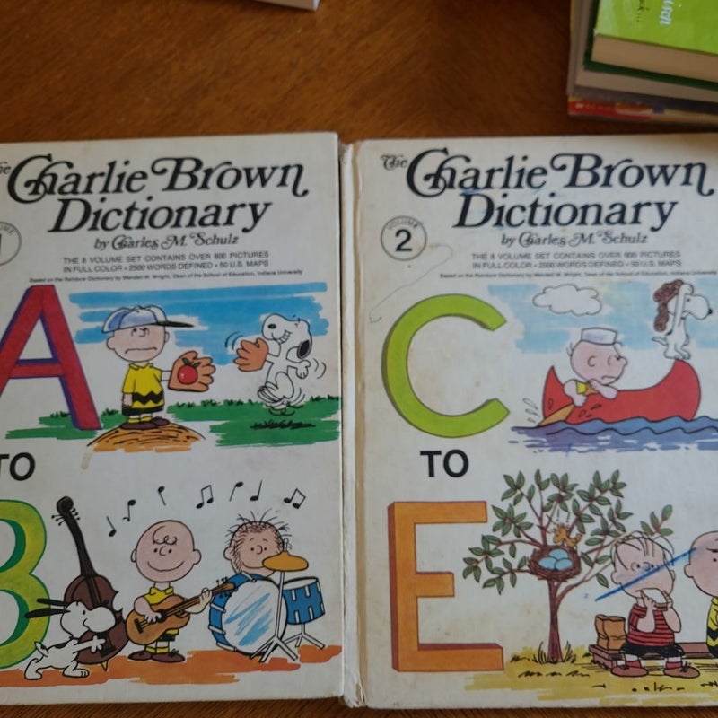 The Charlie Brown Dictionary,  bundle, lot, set of 7