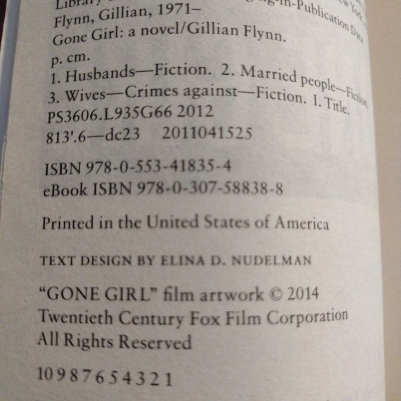 Gone Girl: Movie Tie-in Edition 