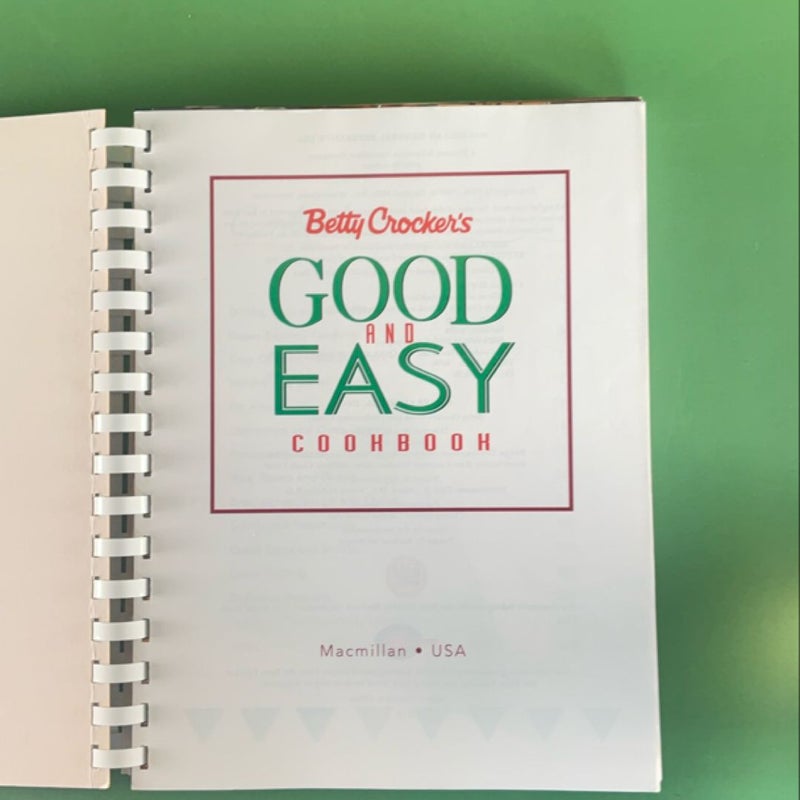 Betty Crocker's Good and Easy Cookbook