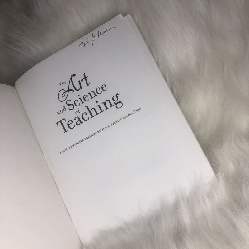 The art and science of teaching 