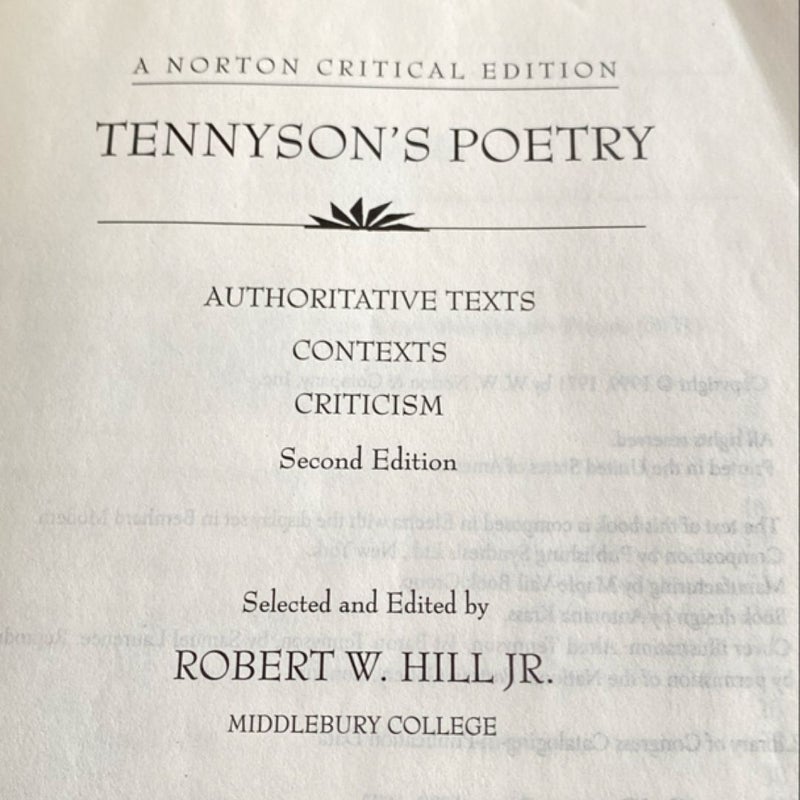 Tennyson's Poetry