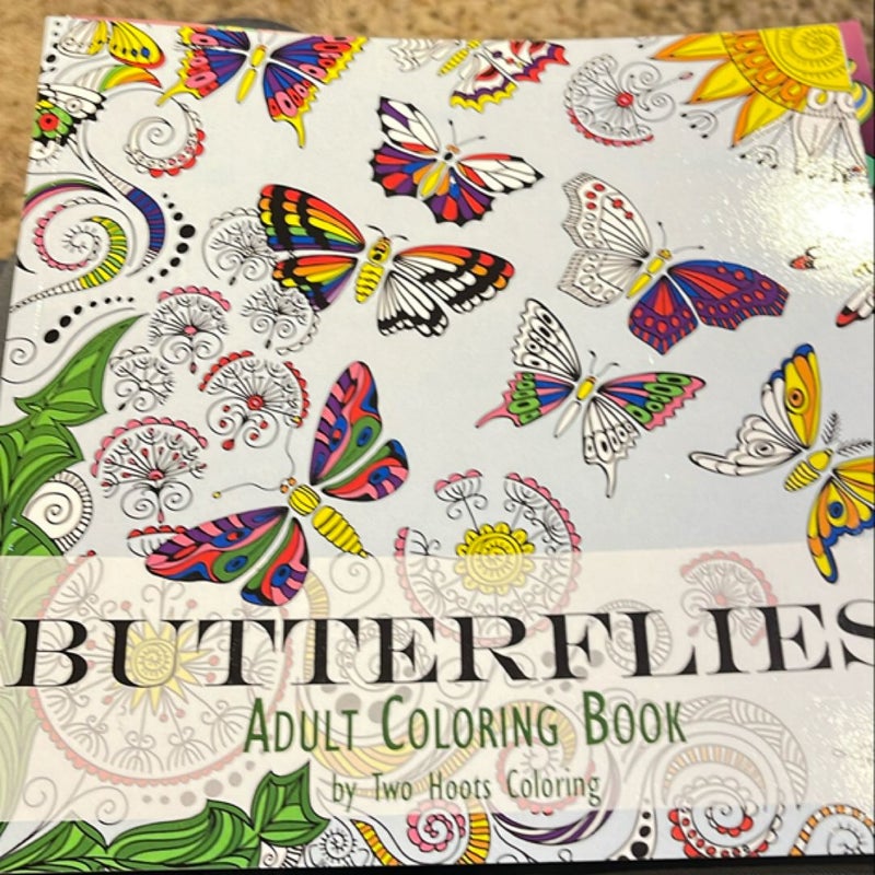 Adult Coloring Book: Butterflies