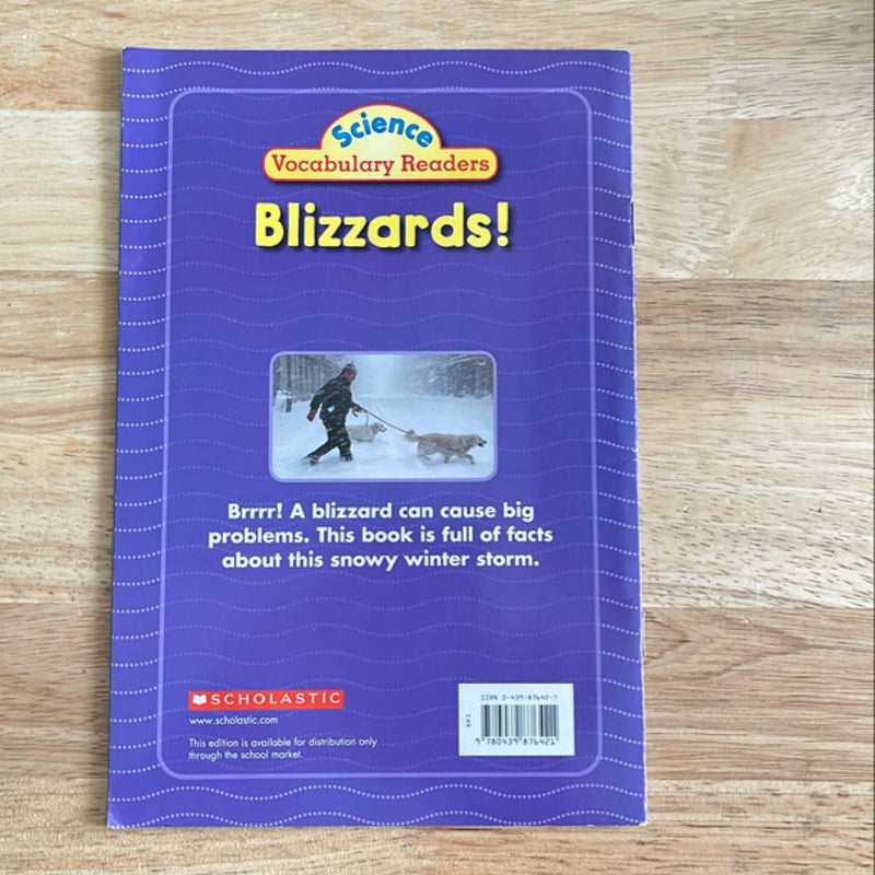 Science Vocabulary Readers; Wild Weather - Blizzards!