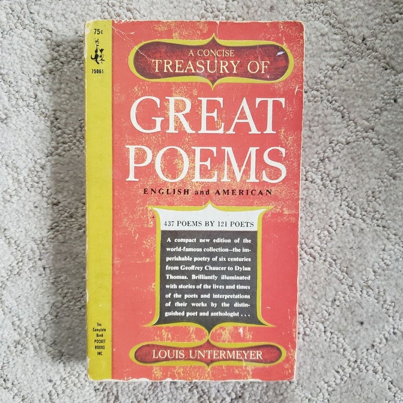 A Concise Treasury of Great Poems (11th Pocket Cardinal Printing, 1965)