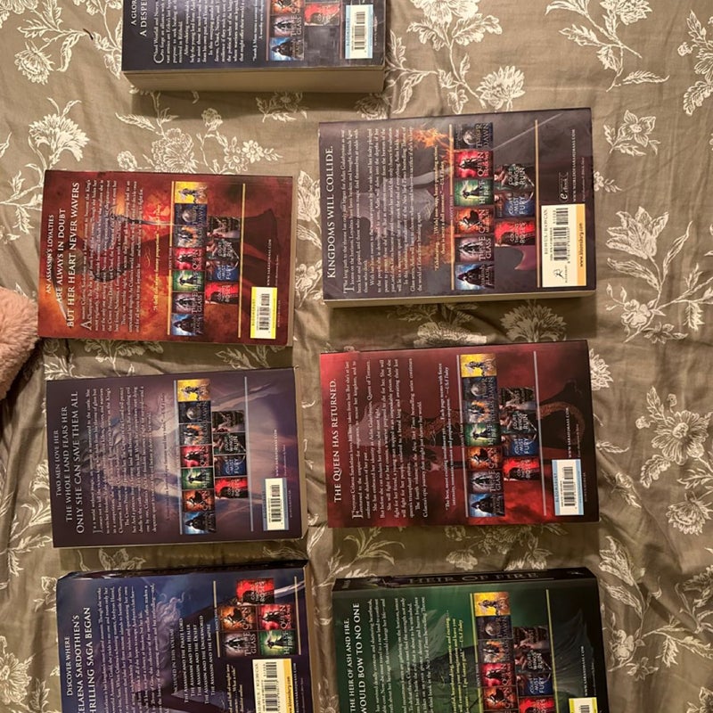 OOP Throne of Glass set 0.5-6 paperback