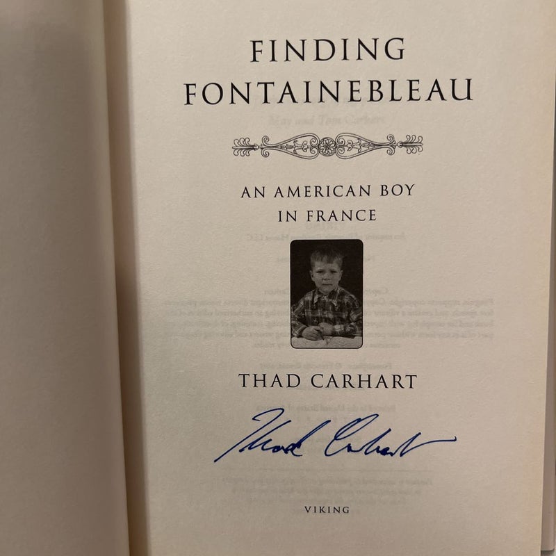 Finding Fontainebleau - signed by author