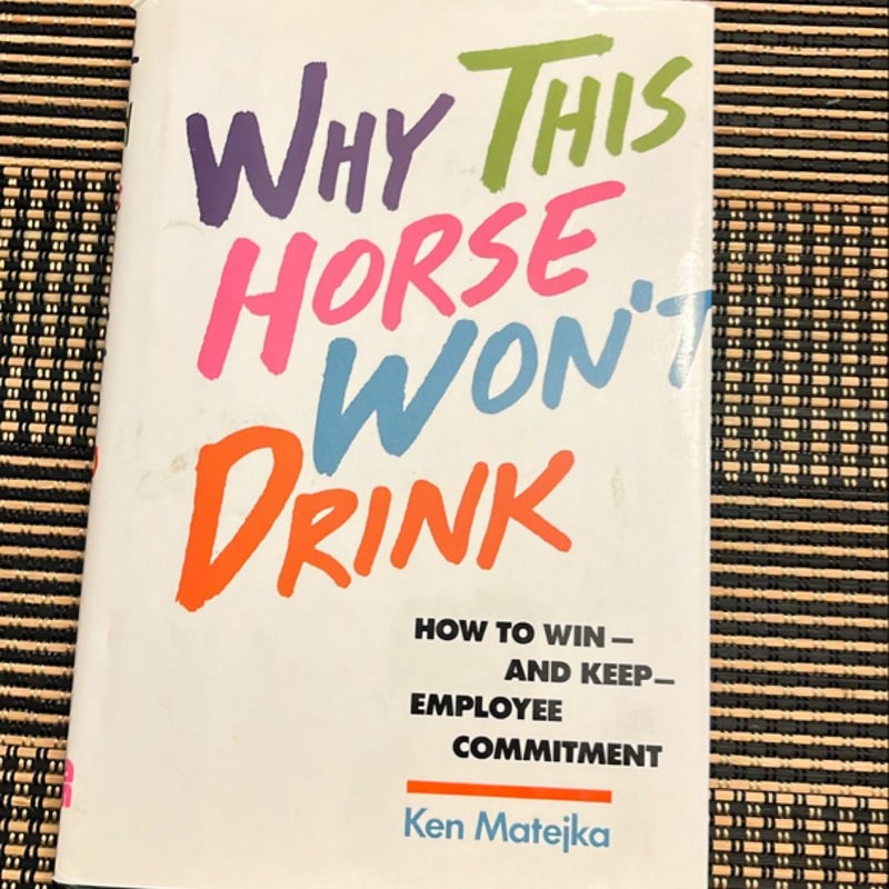 Why This Horse Won't Drink