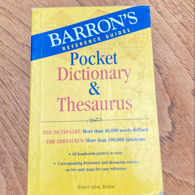 Pocket Dictionary and Thesaurus