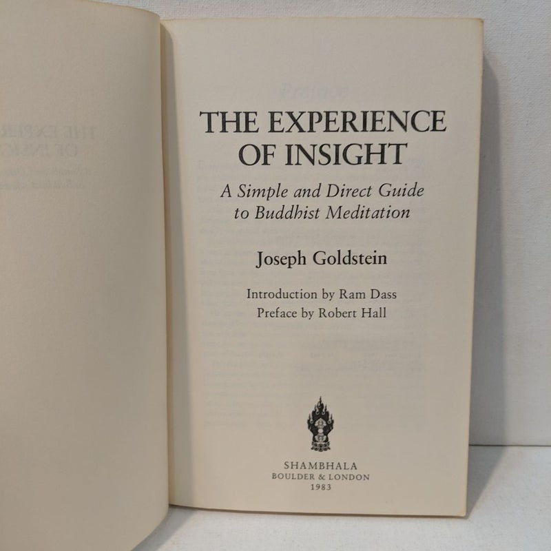 The Experience of Insight 