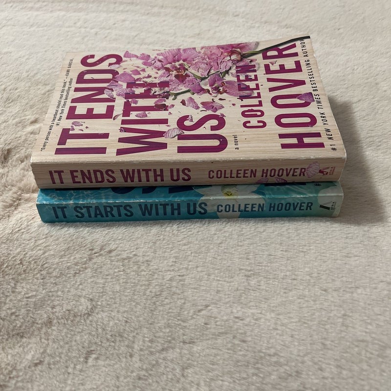 It Ends with Us & It Starts with Us by Colleen Hoover, Paperback