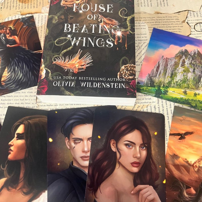 Signed House of Beating Wings by Olivia Wildenstein - Indie Cover