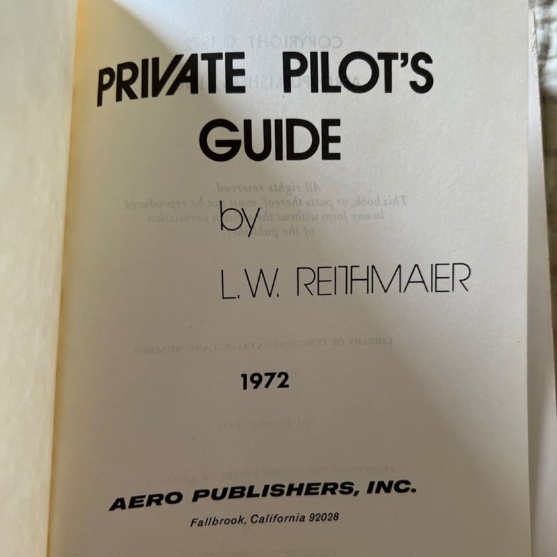 Private Pilot's Guide VINTAGE 