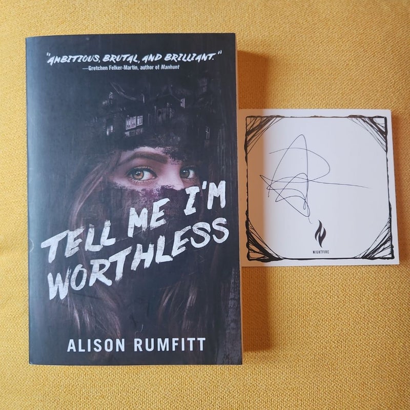 Tell Me I'm Worthless (w/Signed Book Plate)