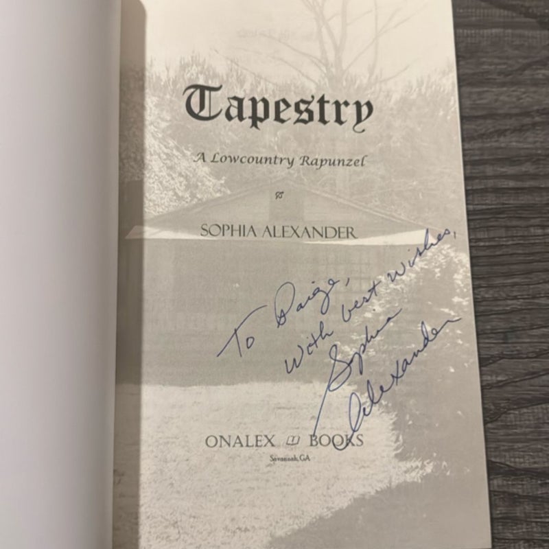 Tapestry  -  signed and personalized 