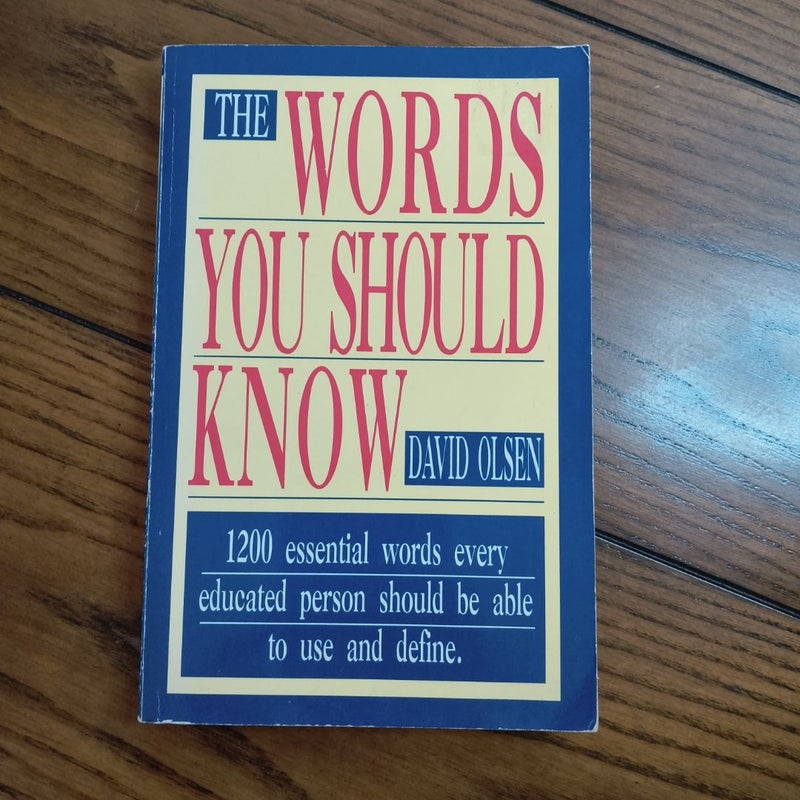 The Words You Should Know