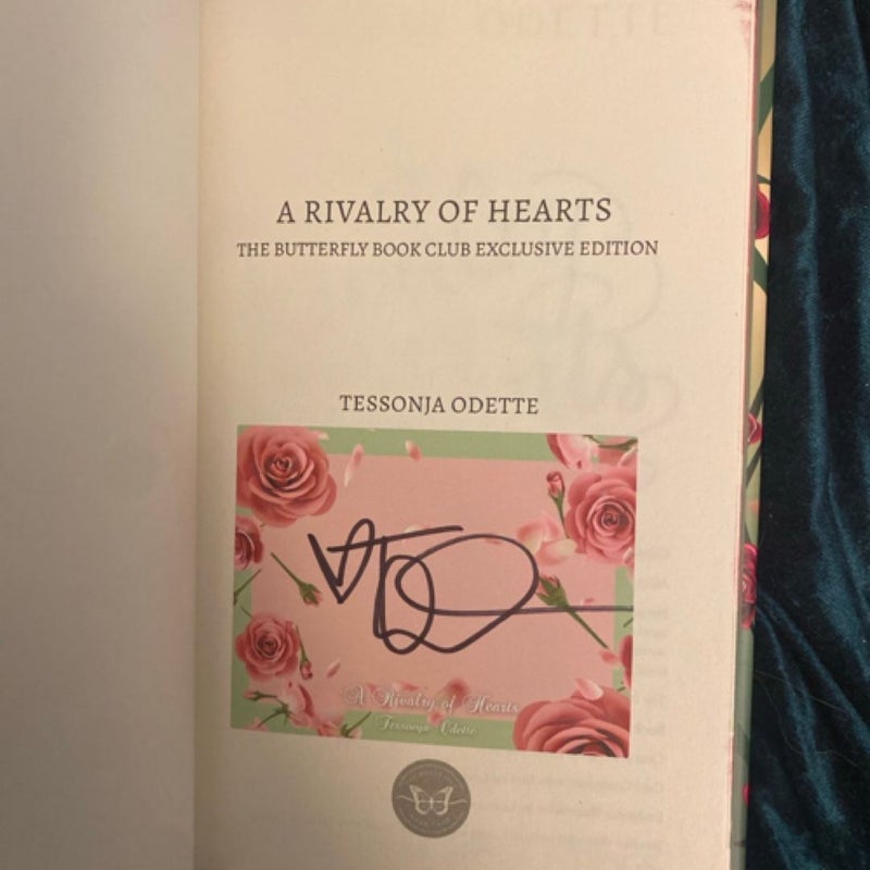 Butterfly book club a rivalry of hearts