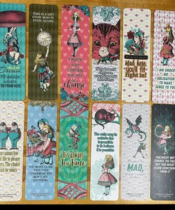 Alice in Wonderland 6•Bookmark Set