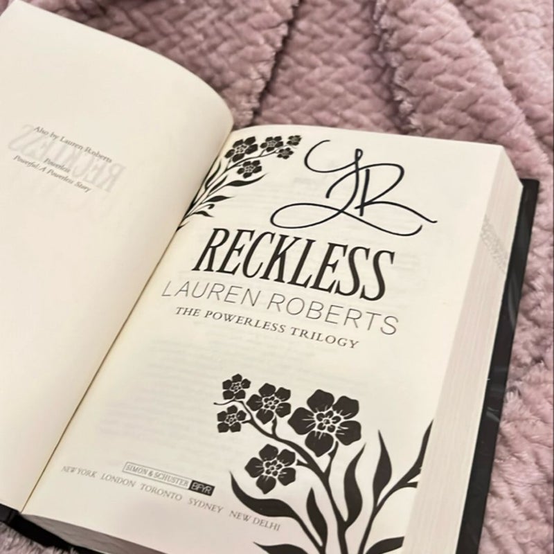 Reckless by Lauren Roberts signed!