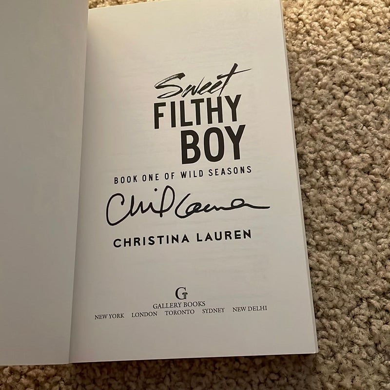 Sweet Filthy Boy (signed by the author)