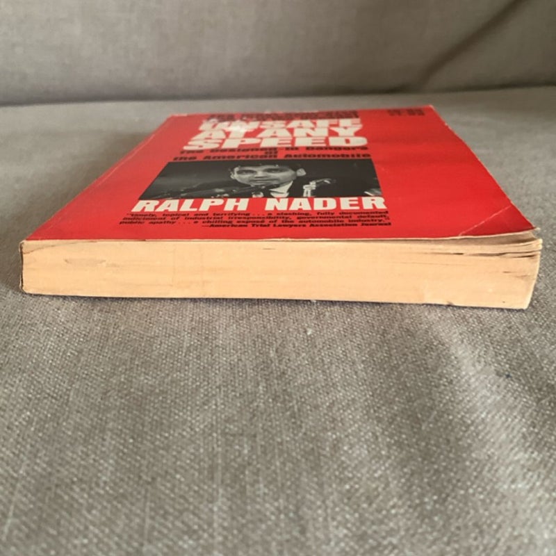 UNSAFE AT ANY SPEED: Vintage Pocket Books Paperback!