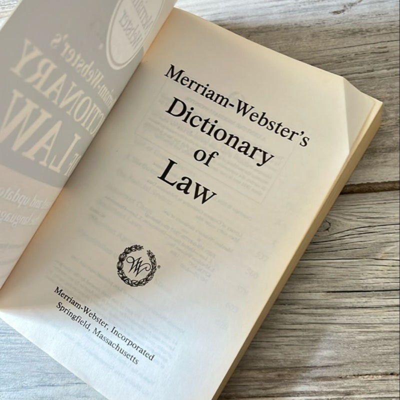 Merriam-Webster's Dictionary of Law