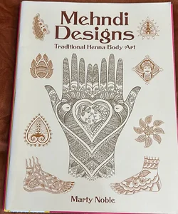 Four craft and art books on lettering and Mehndi Designs