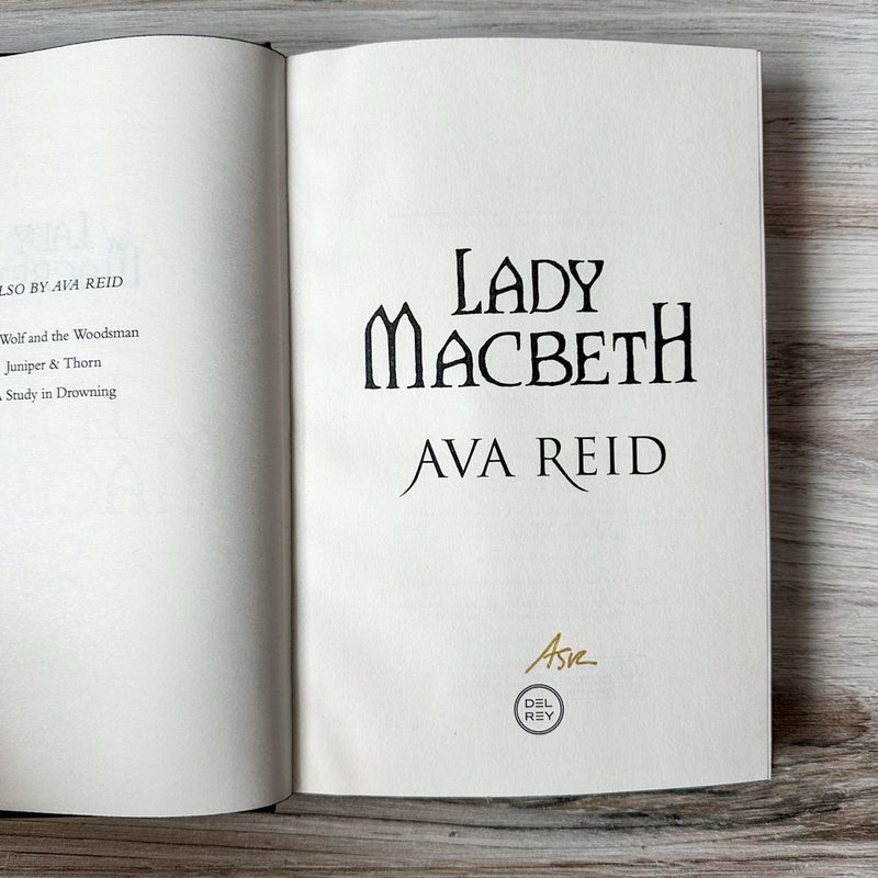 Lady Macbeth Waterstones Signed