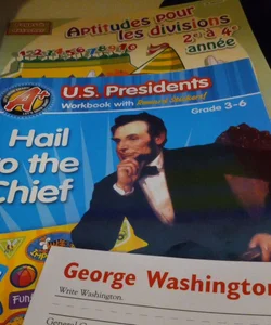 US presidents workbook and French version of division math