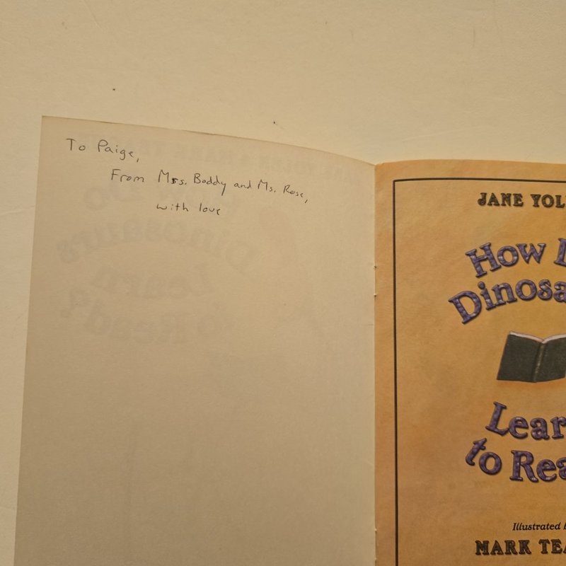How Do Dinosaurs Learn to Read?