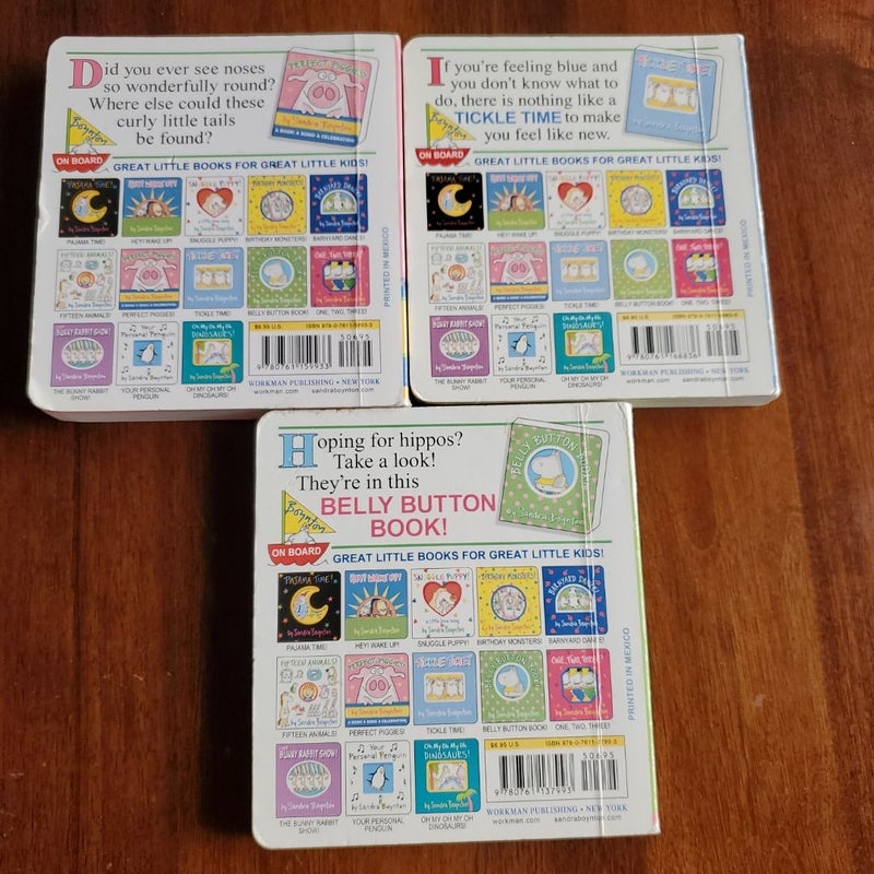 Perfect Piggies, Tickle Time, & Belly Button Beach (bundle of 3)