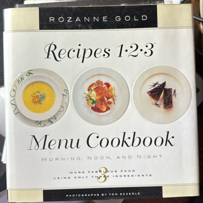 Recipes 1-2-3 Menu Cookbook