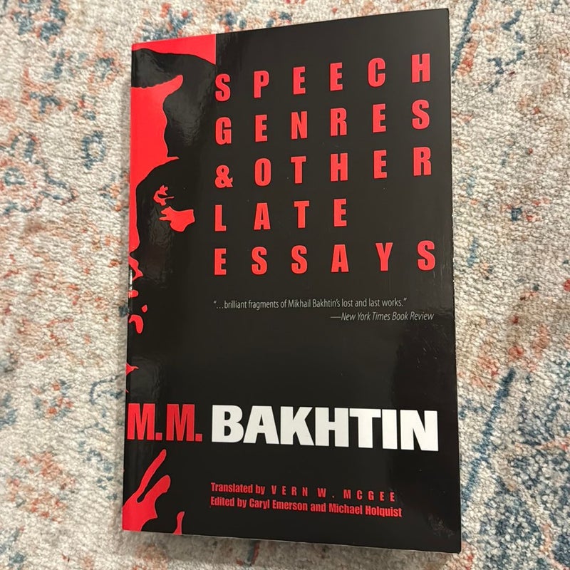 Speech Genres and Other Late Essays