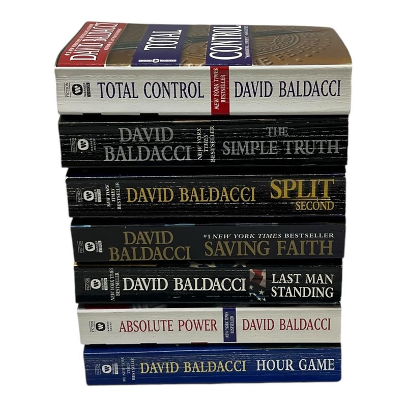 Lot of 7 Action & Suspense Paperback Novels Mixed Titles David Baldacci