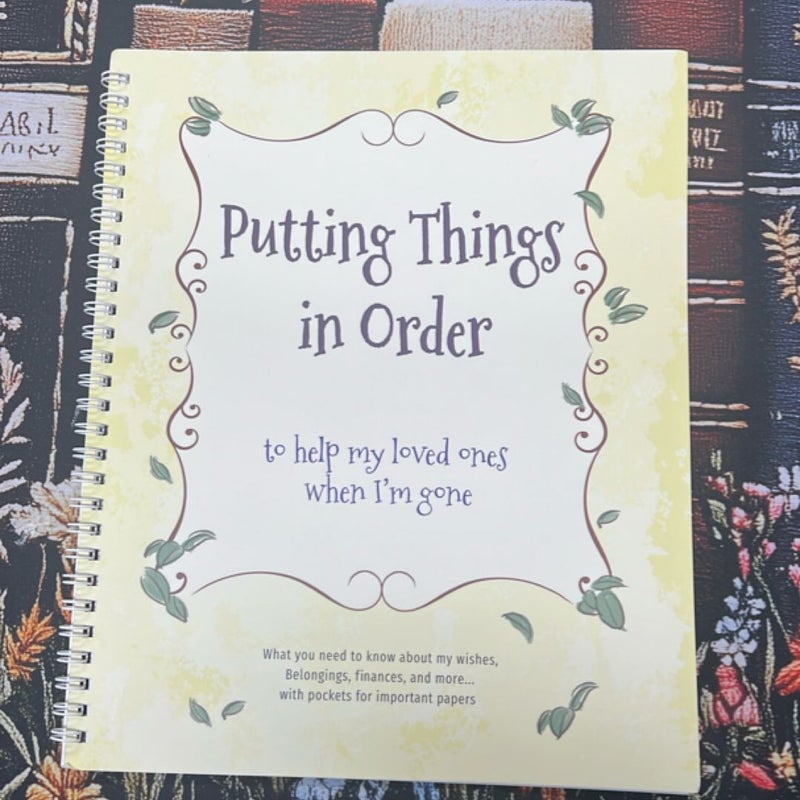 Putting things in order 