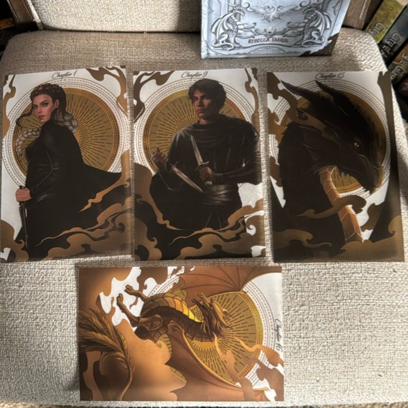 Fourth Wing Bookish Box SEALED OOP includes Page Overlays