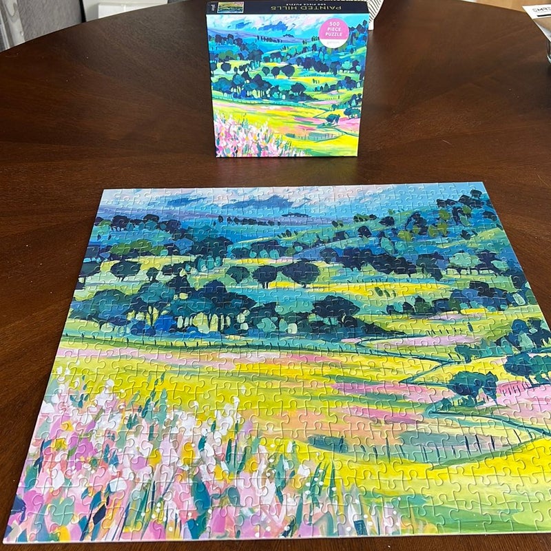 Galison painted hills 500 piece puzzle