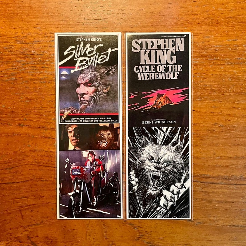 Silver Bullet STEPHEN KING Film Adaptation Handmade Bookmarks