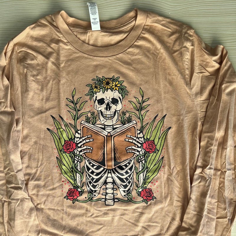 Inkwell Threads Skeleton Reader Longsleeve Tee