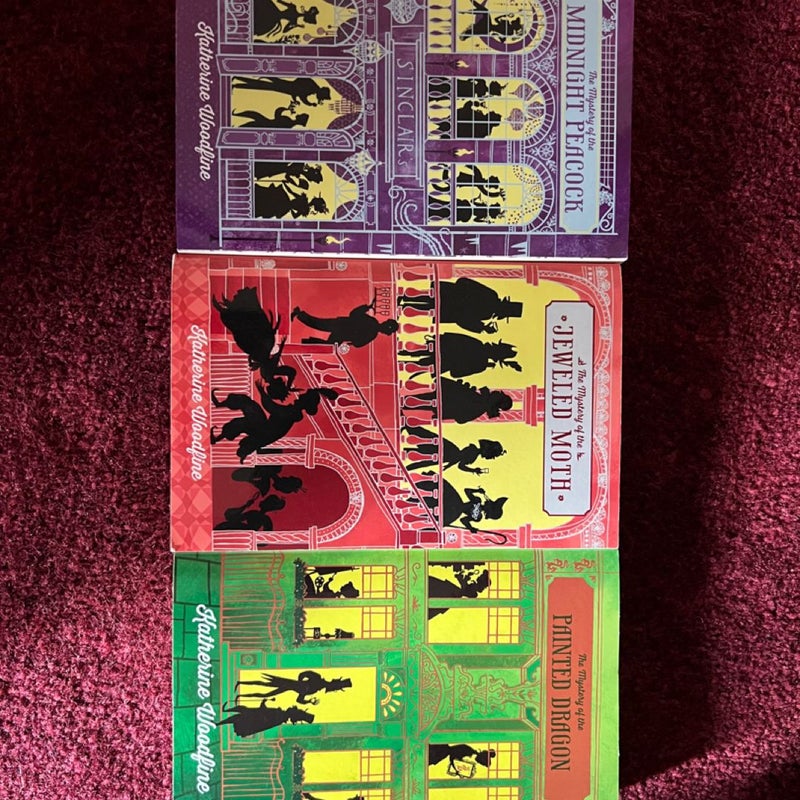 Sinclair's Mysteries 3 book set By Kathrine Woodfine paperback book