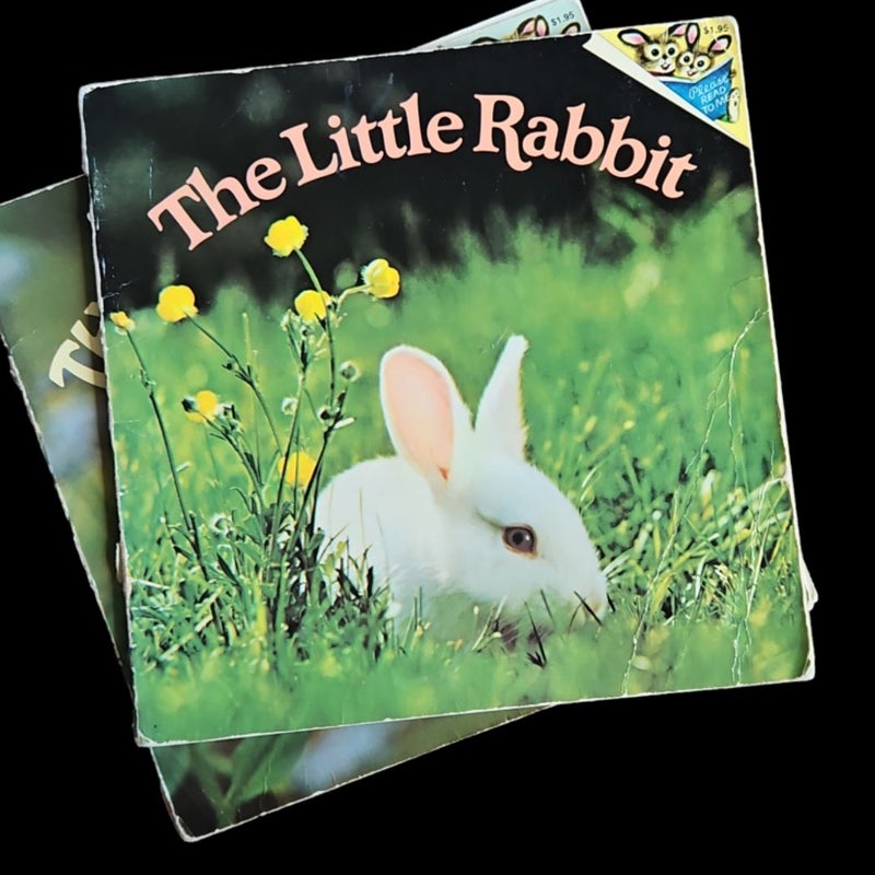 Lot of 2, Random House Pictureback Series The Little Duck and The Little Rabbit