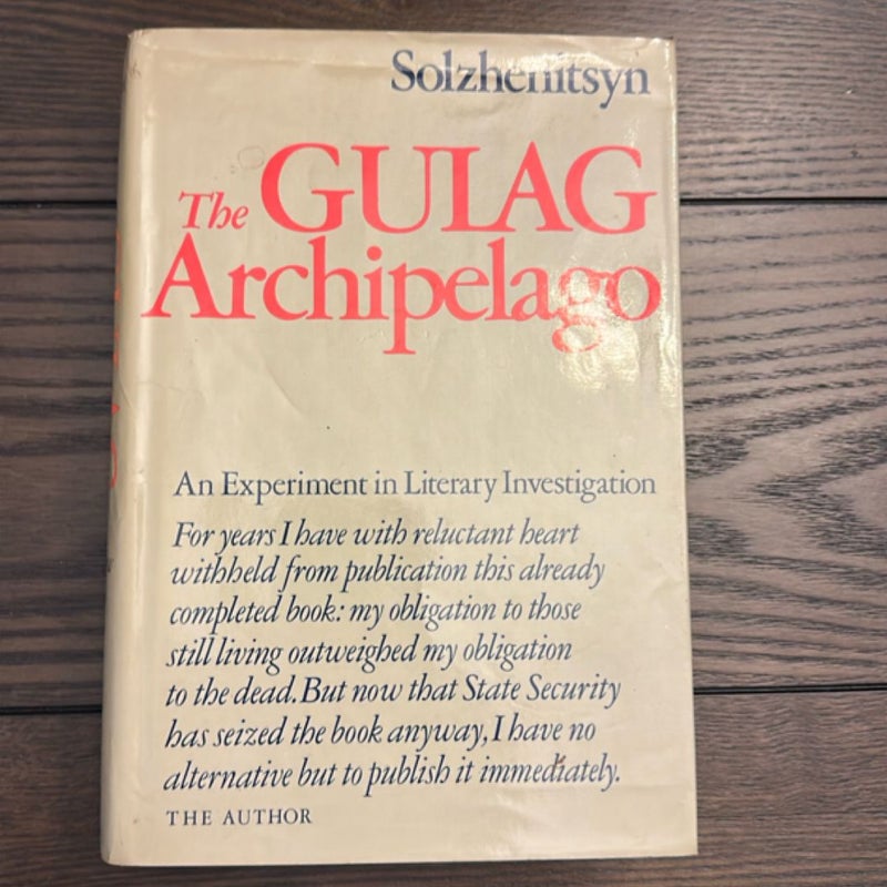 The Gulag Archipelago, 1918-1956