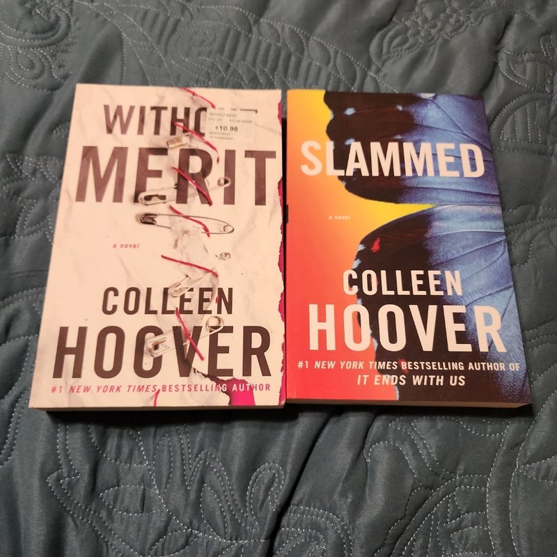 Colleen hoover bundle of slammed and without merit!