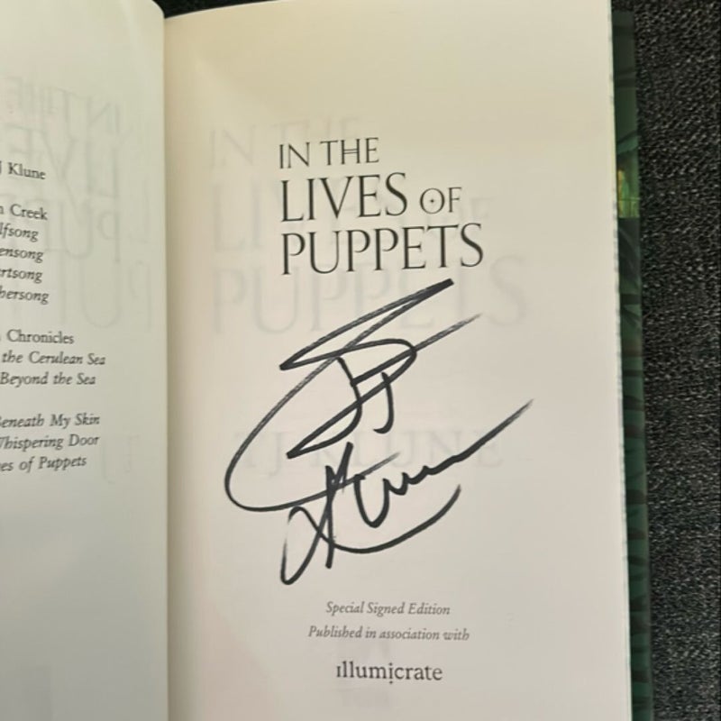 In the lives of puppets signed by author