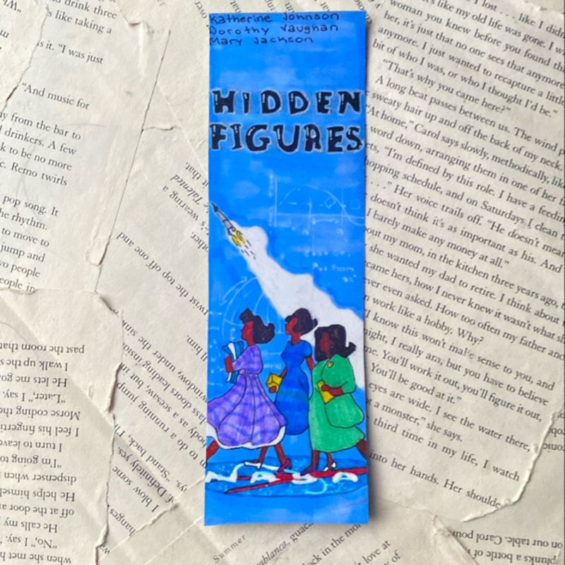 Hidden Figures + handmade bookmark 