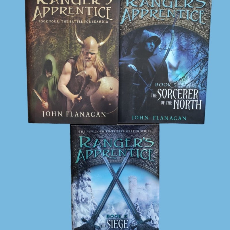 (3) Ranger's Apprentice Hardcover Books #4-#6